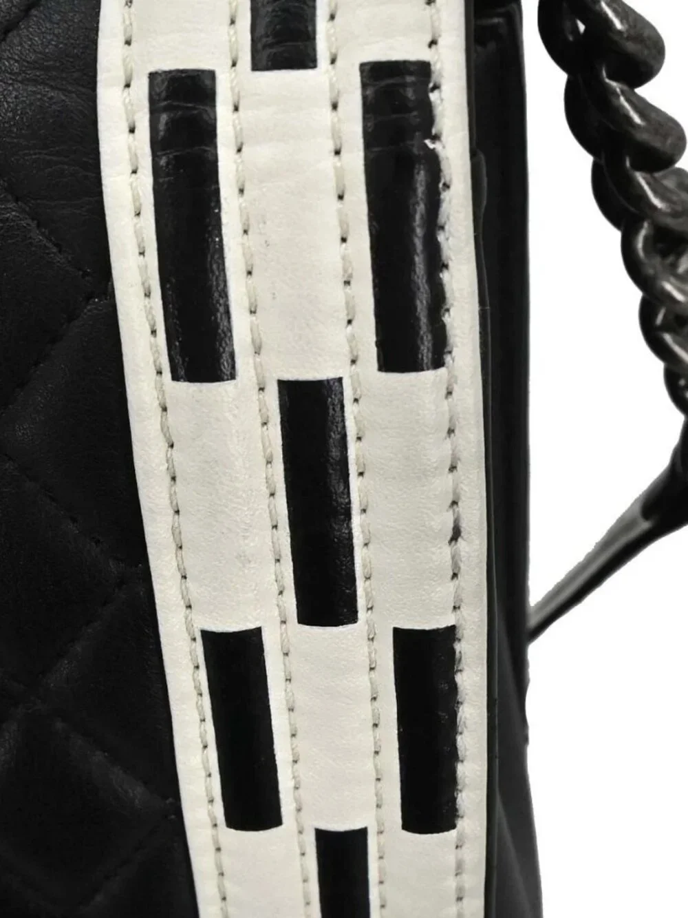 Boy Chanel Black Lambskin Large Shoulder Bag 198003